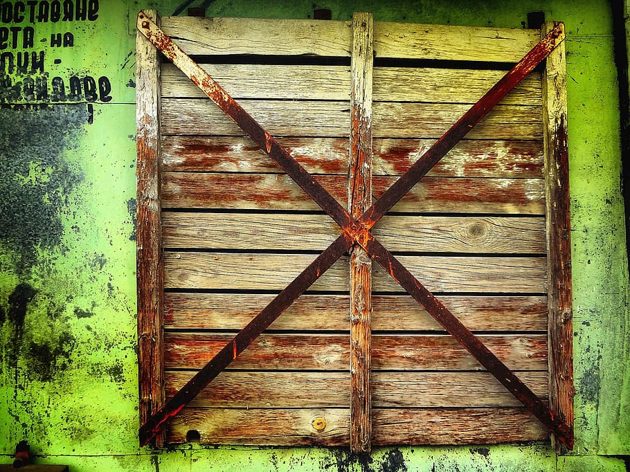 window, rust, green, old, abandoned, vintage, metal, texture HD wallpaper