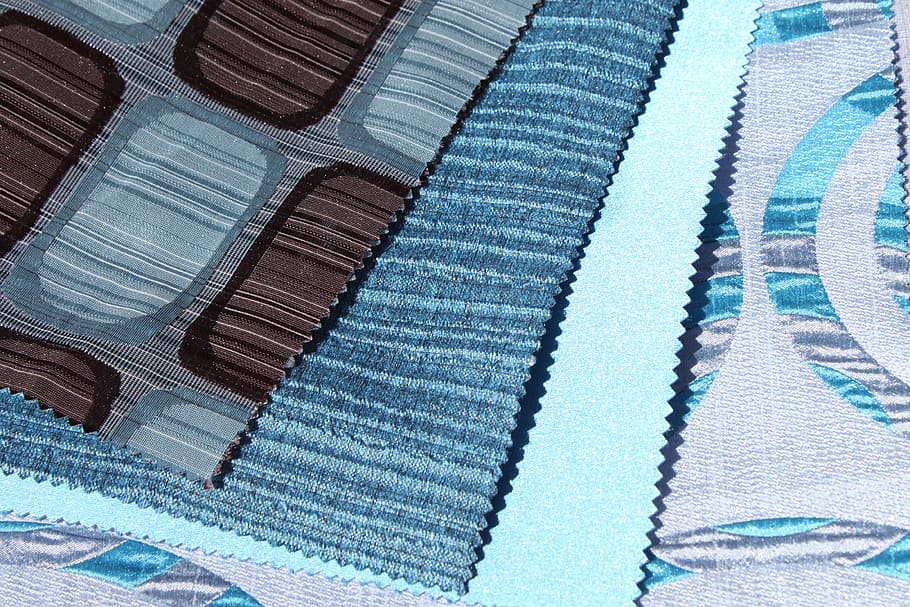 materials, blue, samples, web, textile, print, model, full frame HD wallpaper