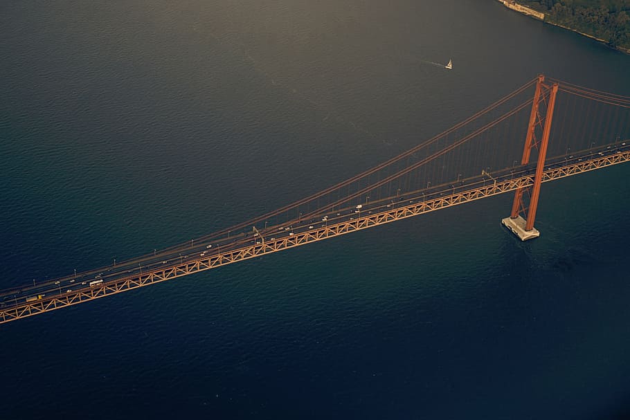 aerial photography of Golden Gate Bridge, San Francisco, nature HD wallpaper