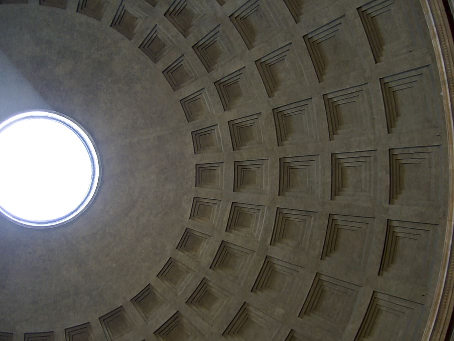 dome, light, rome, ceiling, architecture, built structure, low angle view HD wallpaper