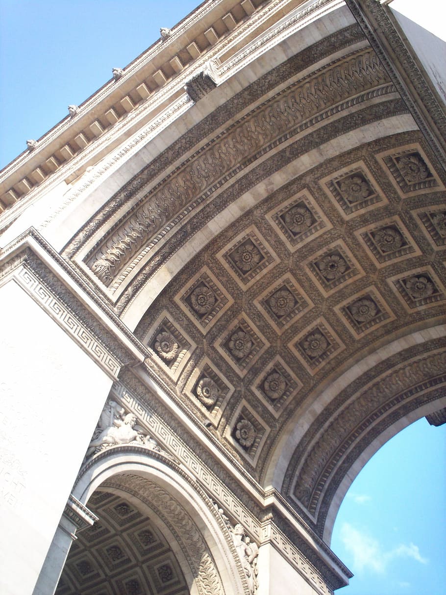 Arch Of Triumph, Angle, Architecture, france, paris, historical, HD wallpaper