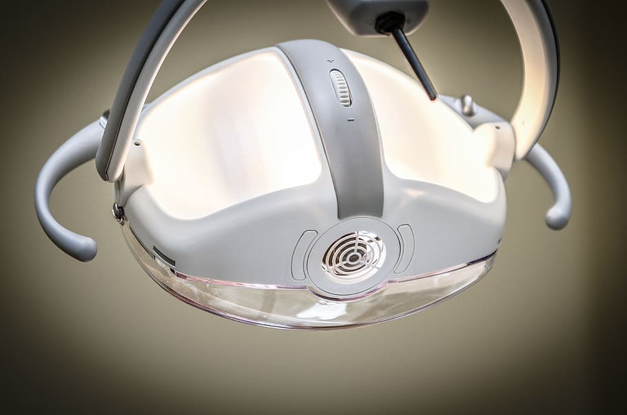white and gray cordless electronic device, dentist, equipment HD wallpaper