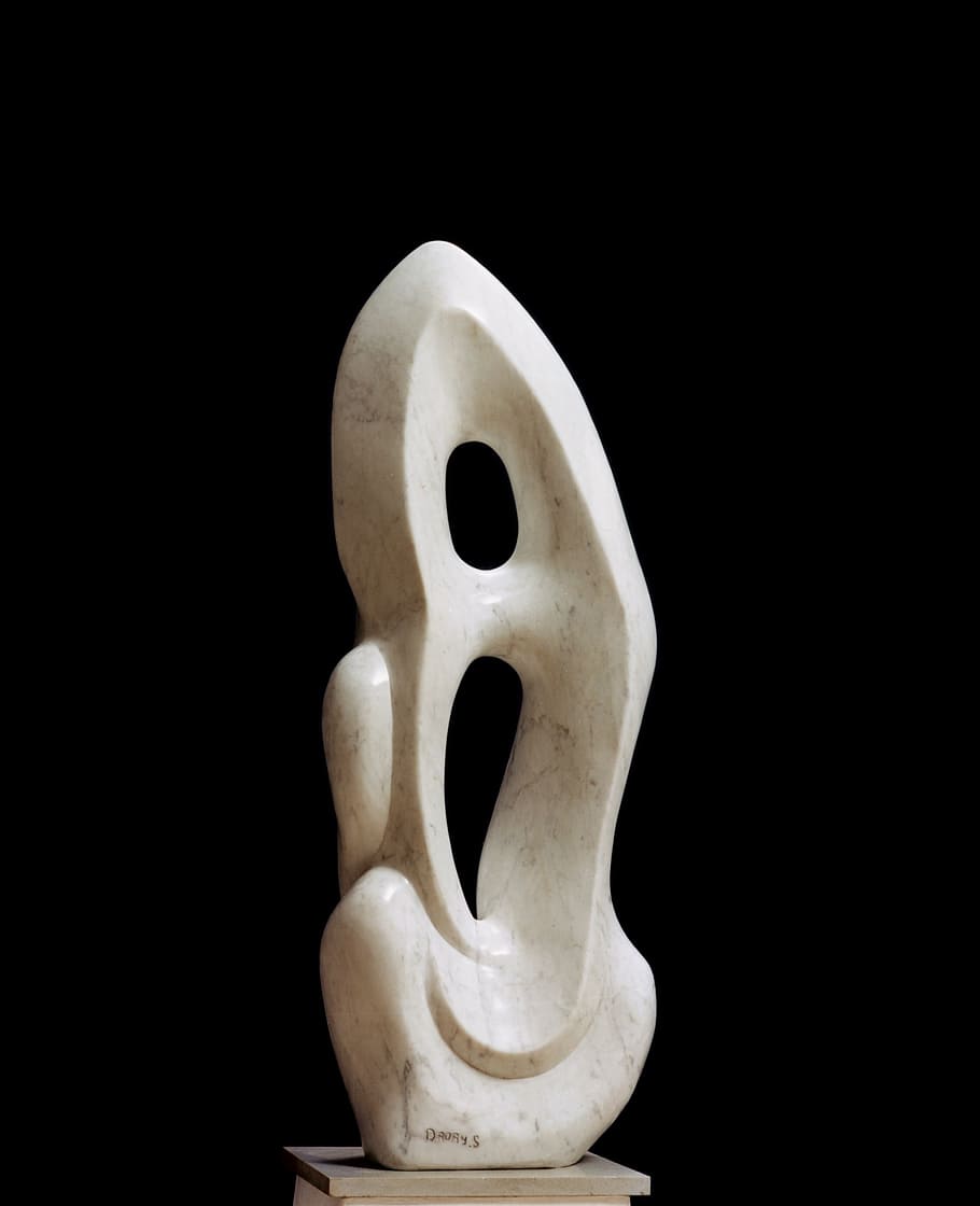 art, sculpture, marble, black background, studio shot, indoors HD wallpaper