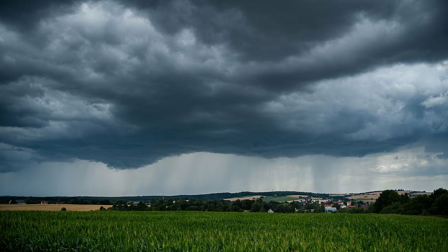clouds, sky, storm, thunderstorm, rain, dark clouds, clouds form HD wallpaper