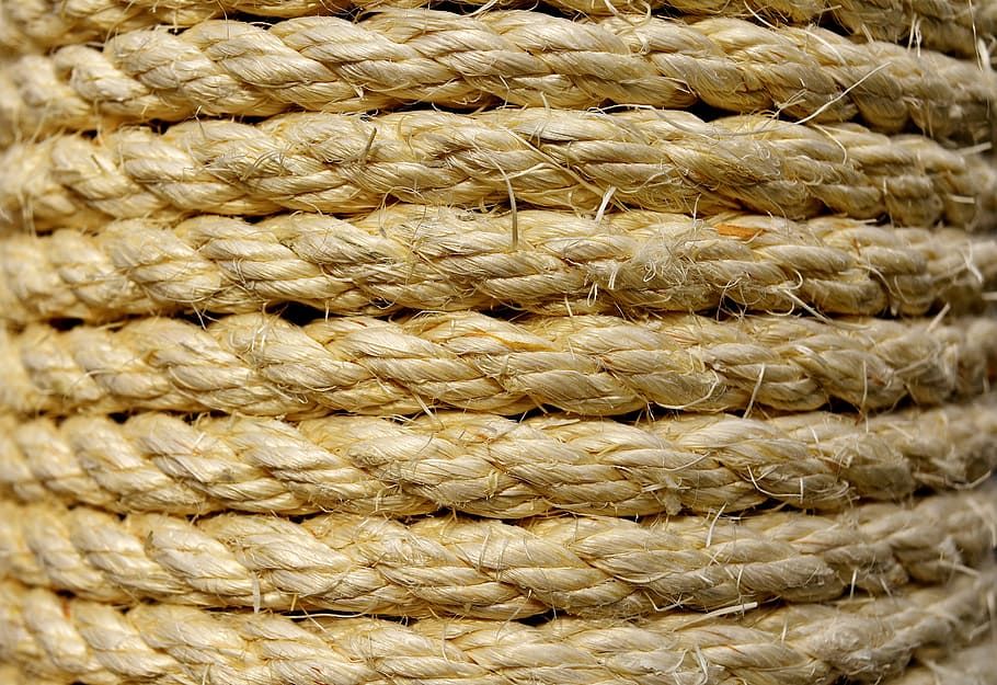 sisal, cord, wrapped, coiled, structure, background, pattern HD wallpaper