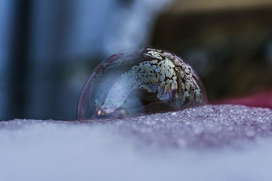 frozen, soap bubbles, winter, frozen bubble, cold, wintry, eiskristalle, HD wallpaper