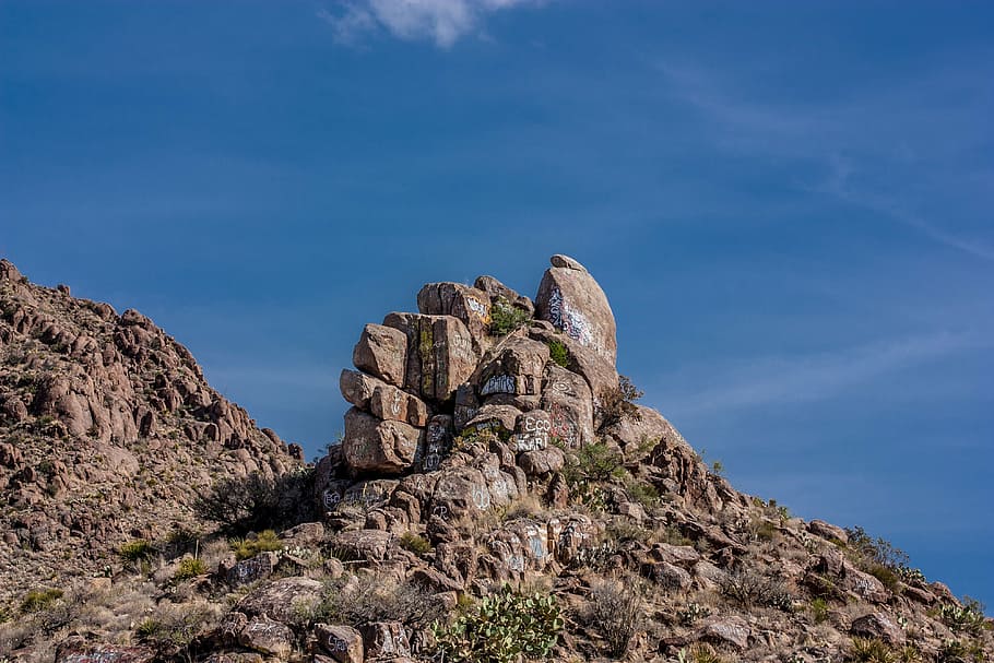 mountain, rock, texas, nature, rock - Object, outdoors, solid HD wallpaper