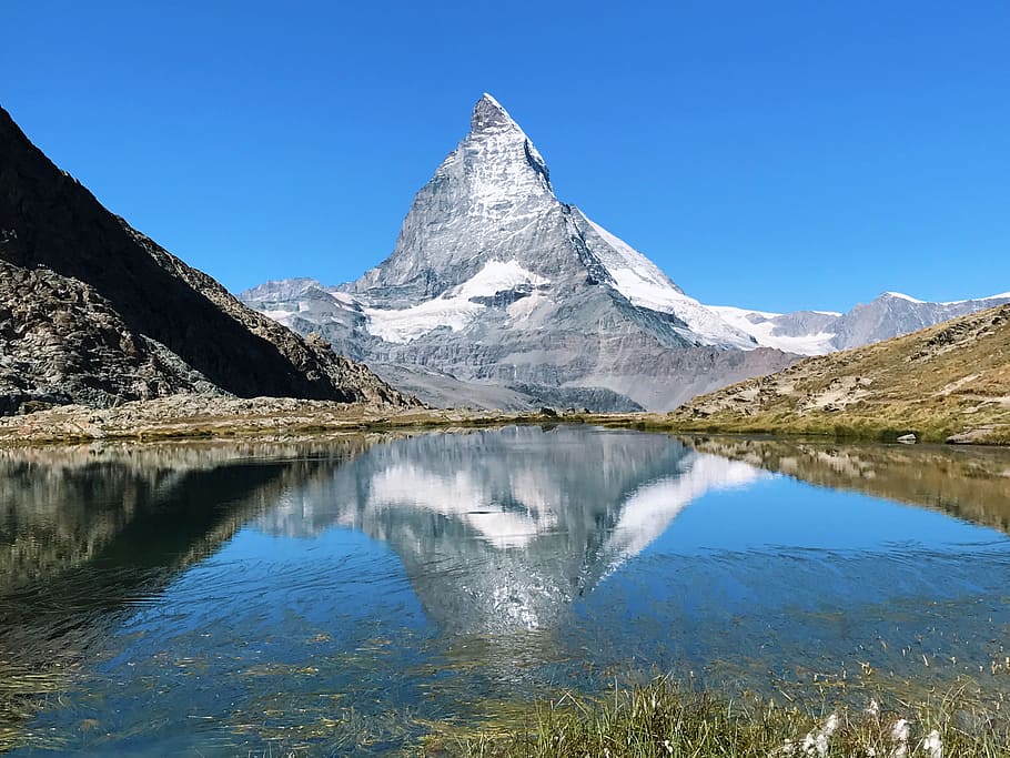 glacier, snow, landscape, nature, daylight, hike, ice, lake, mountain HD wallpaper