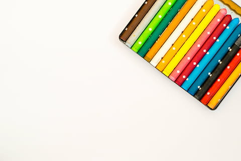 assorted-color pens, crayon, colorful, creativity, background HD wallpaper