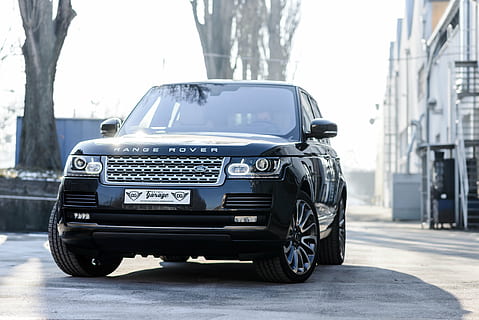 closeup photo of black Range Rover, car, truck, vehicle, land HD wallpaper