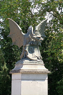 basel, dragon, stone, stone sculpture, mythical creatures, figure HD wallpaper