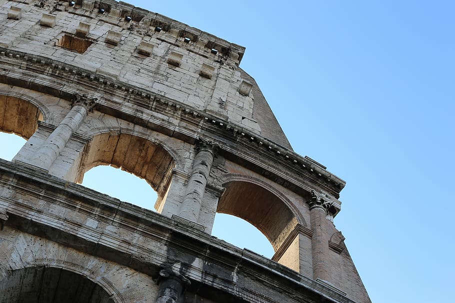 Rome,Colosseum, roman, architecture, coliseum, rome - Italy, old Ruin HD wallpaper