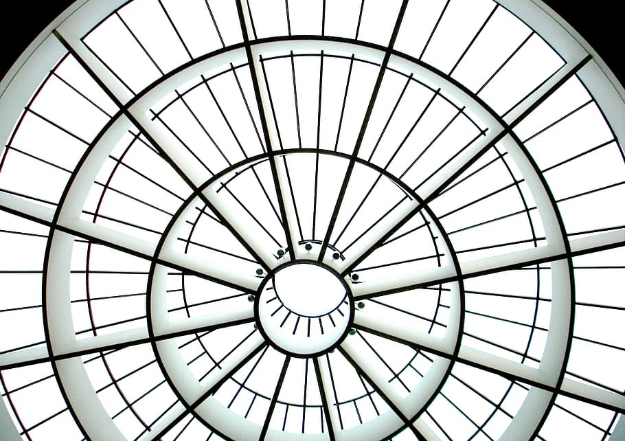 glass, window, pattern, indoors, built structure, low angle view HD wallpaper