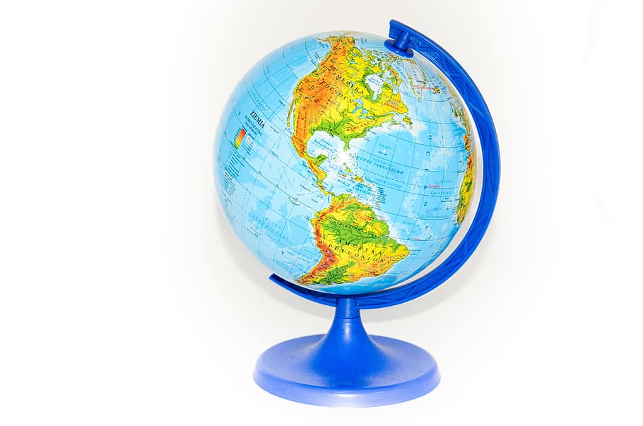 desk globe illustration, Globus, Earth, World, Geography, School