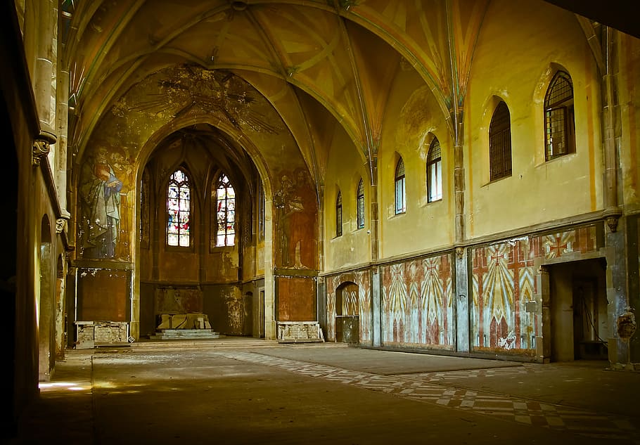 photo of brown and white cathedral, lost places, lapsed, old, HD wallpaper