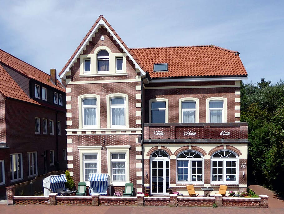 Island Of Juist, Friesenhaus, holiday home, holiday house, idyllic, HD wallpaper