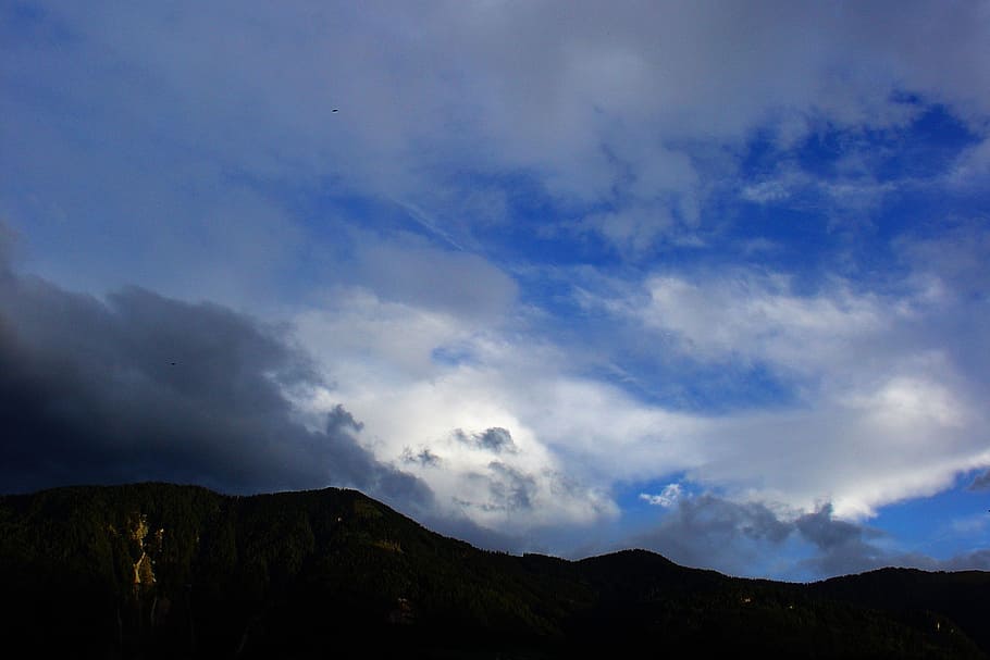 clouds, sky, mountain, landscape, dramatic, cloud - sky, scenics - nature HD wallpaper