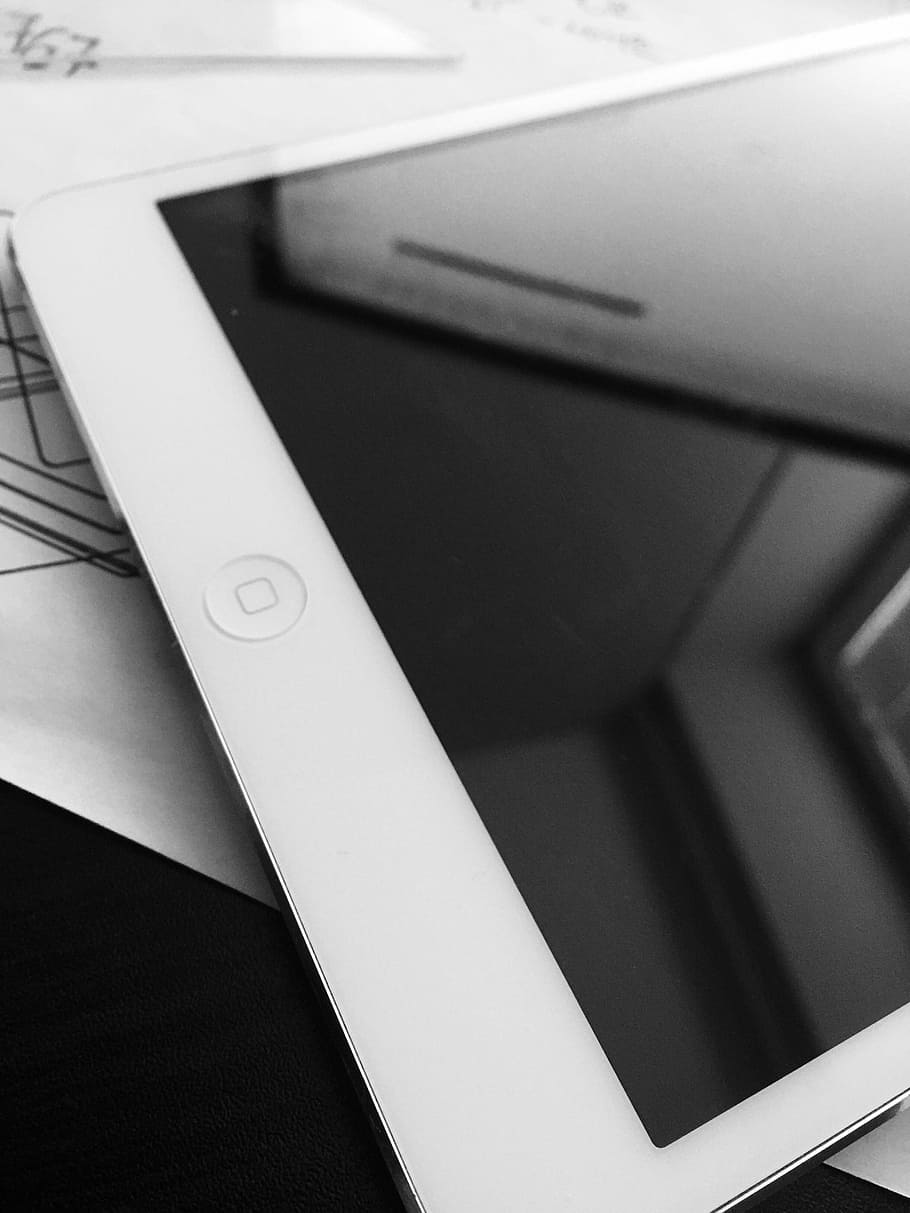 white iPad turned off, Apple, Ios, close-up, no people, technology HD wallpaper