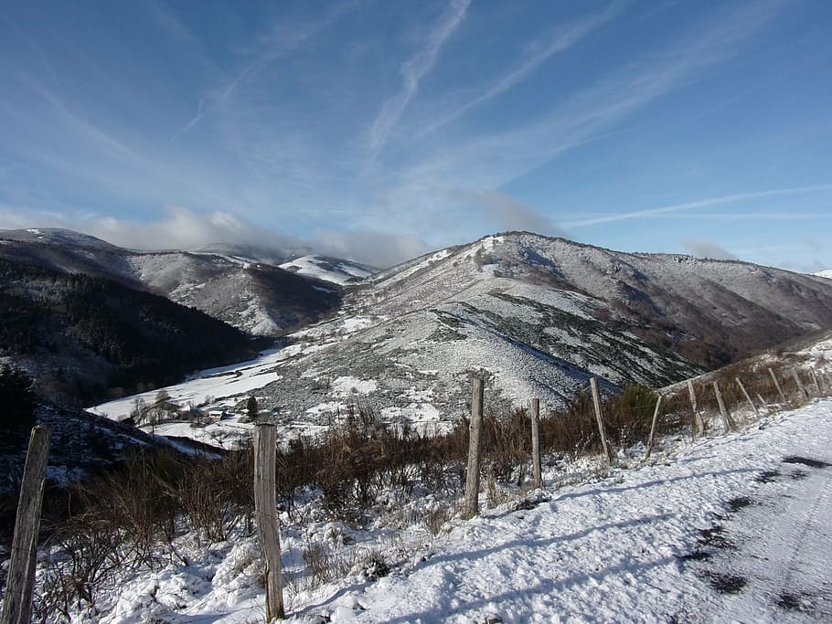 cévennes, snow, mountain, summit, snowy, cold temperature HD wallpaper
