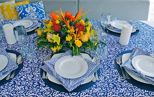 table setting, place setting, plate, dining, silverware, elegant HD wallpaper