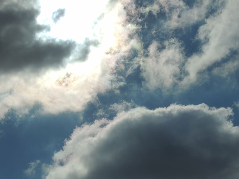 sky, clouds, sun, light, shadow, cloud - sky, beauty in nature HD wallpaper