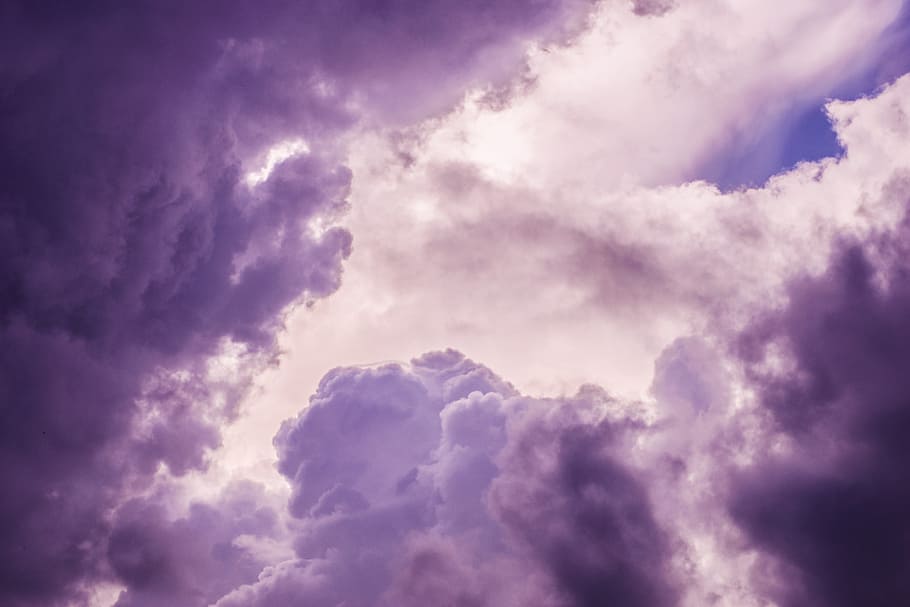 white and gray clouds, sky, blue, clouds sky, nature, sky clouds HD wallpaper