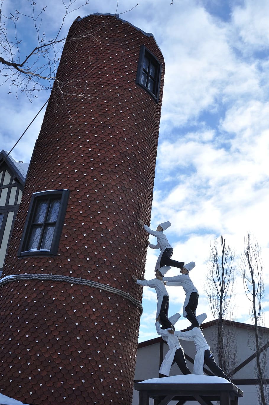 Architecture, Tower, Drop, Japan, hokkaido, building exterior HD wallpaper