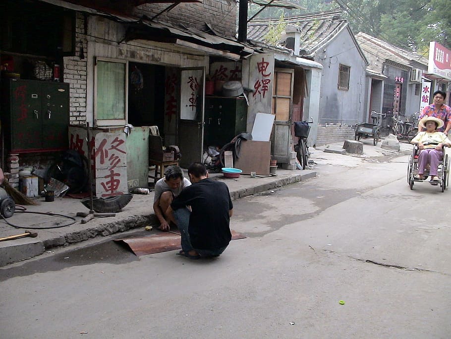 Poverty, China, Beijing, Old Town, not, human, streets, sitting HD wallpaper