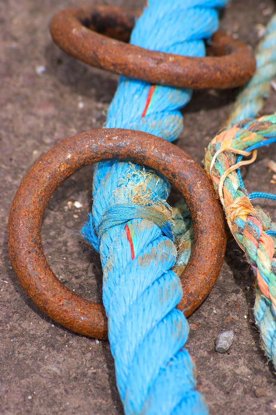 dew, rope, twisted ropes, cordage, knot, fixing, ship, knitting, HD wallpaper