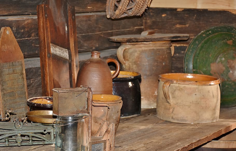 brown pot, tableware, pots, jugs, jar, planer, sound, burned HD wallpaper