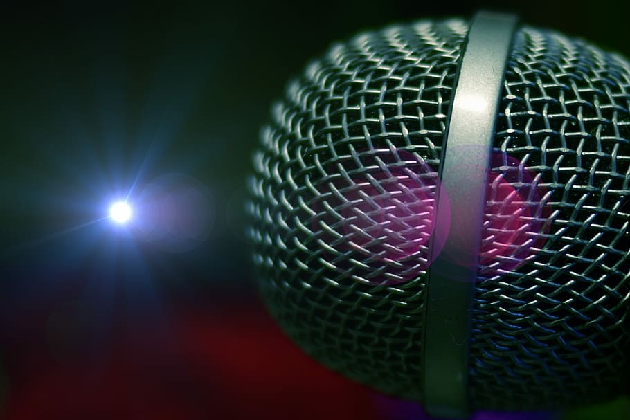 microphone, singing, arts culture and entertainment, nightlife HD wallpaper