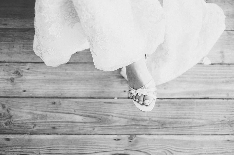wedding, shoes, toes, wood - material, human body part, one person HD wallpaper