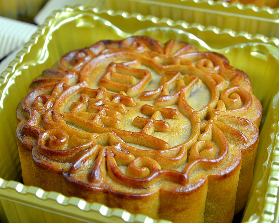 Mooncake, Lotus, Filling, Pastry, Sweets, lotus filling, asian, HD wallpaper