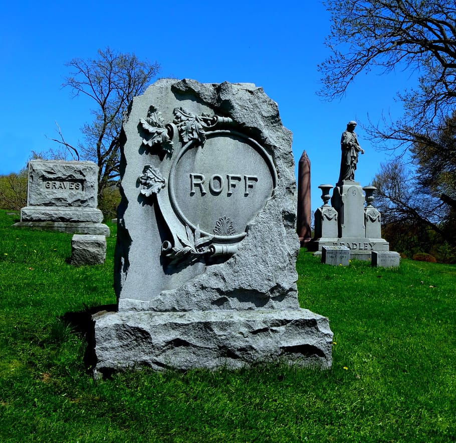 cemetery, graveyard, scary, death, dead, tomb, tombstone, tree HD wallpaper