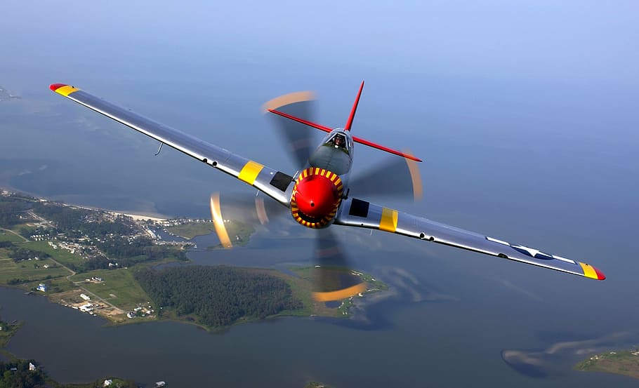 gray propeller plane during daytime, aircraft, pilot, fly, flight HD wallpaper