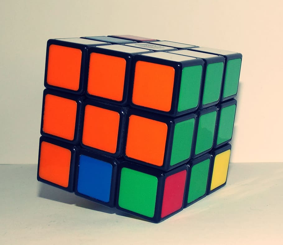 Magic Cube, Color, Cube, Puzzle, multi colored, leisure games HD wallpaper