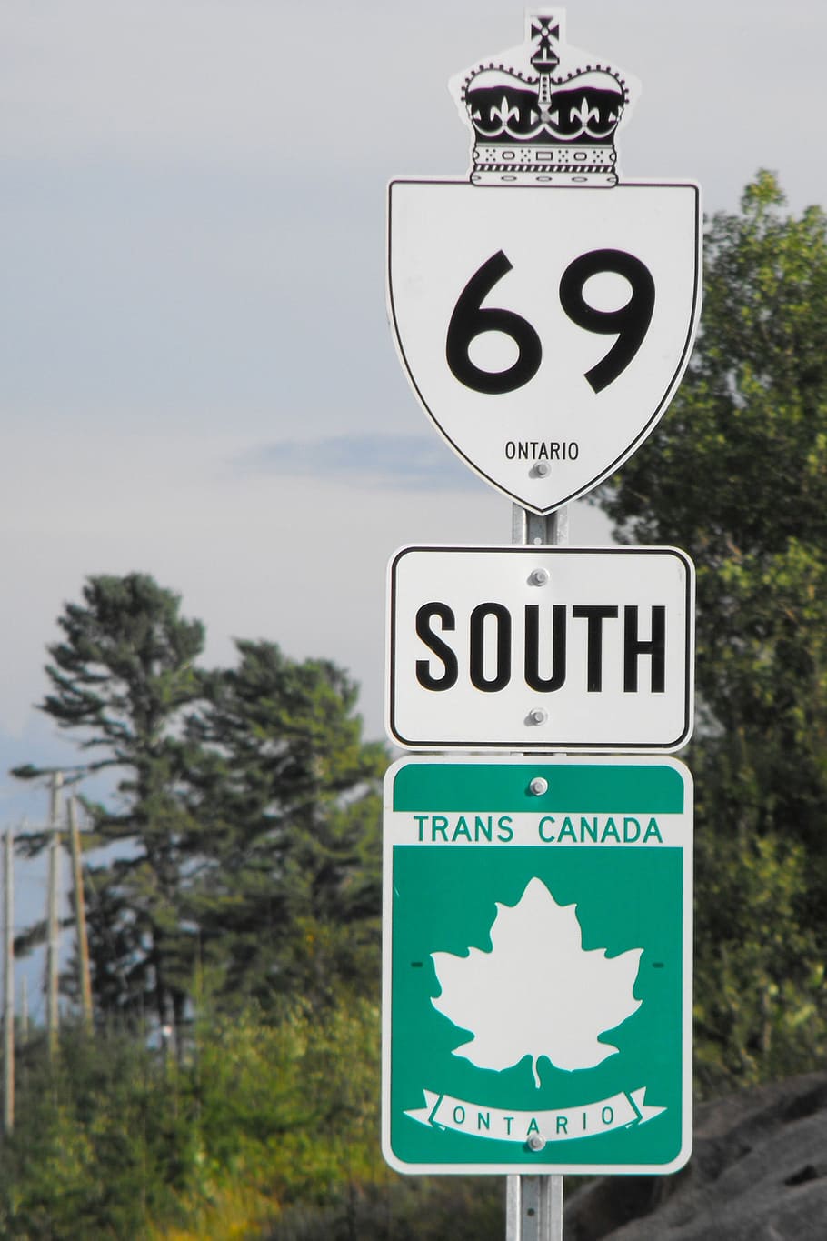 road, sign, landmark, ontario, highway, trans canada, symbol, HD wallpaper