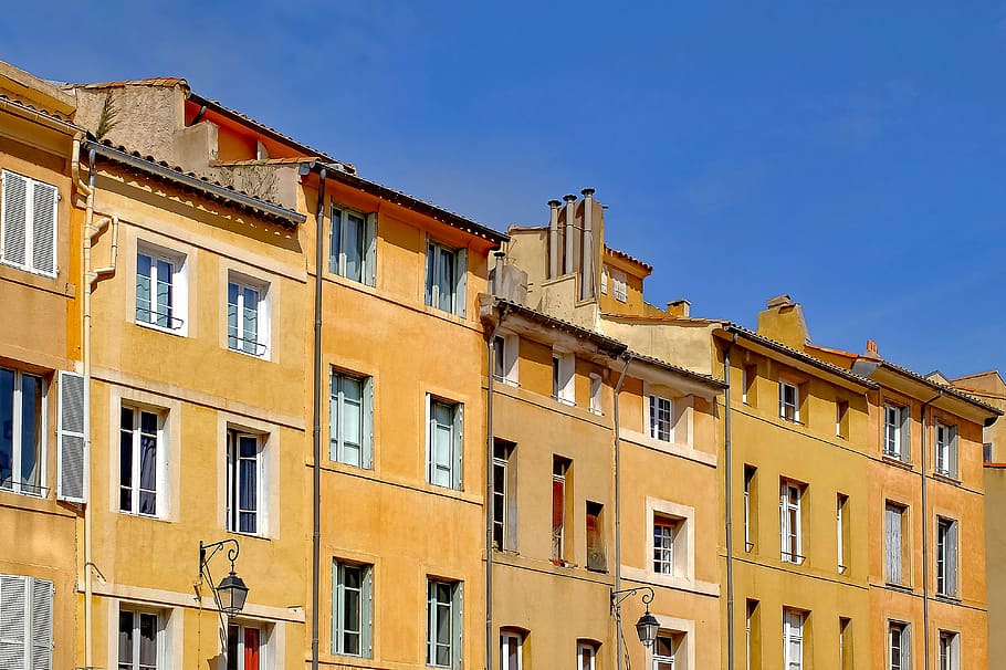 architecture, building, house, facade, colorful, ancient, old HD wallpaper