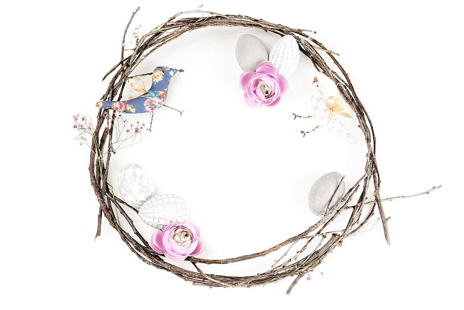 Minimalistic Easter Background with Handmade Birds, concepts And Ideas HD wallpaper