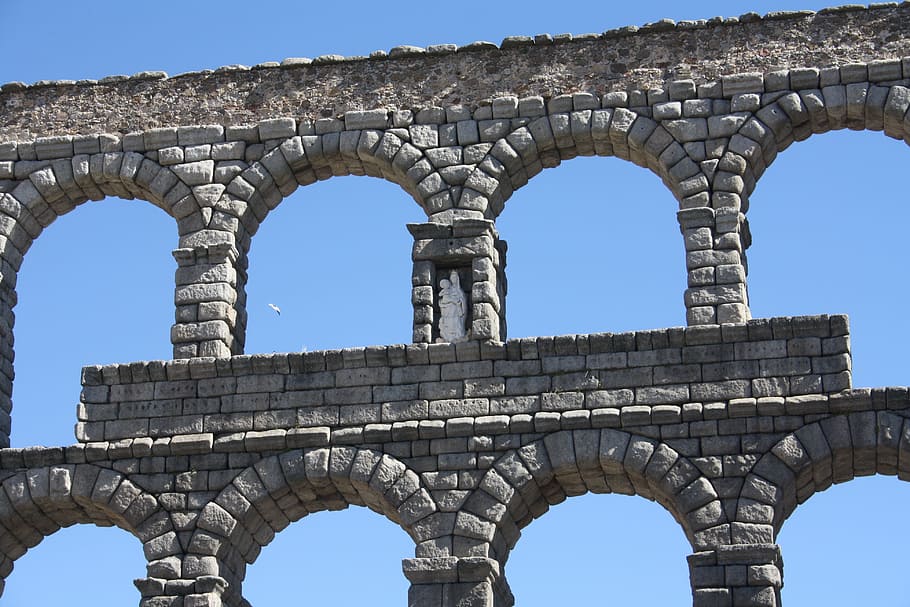 sky, arch, old, ancient, stone, history, the past, travel destinations HD wallpaper