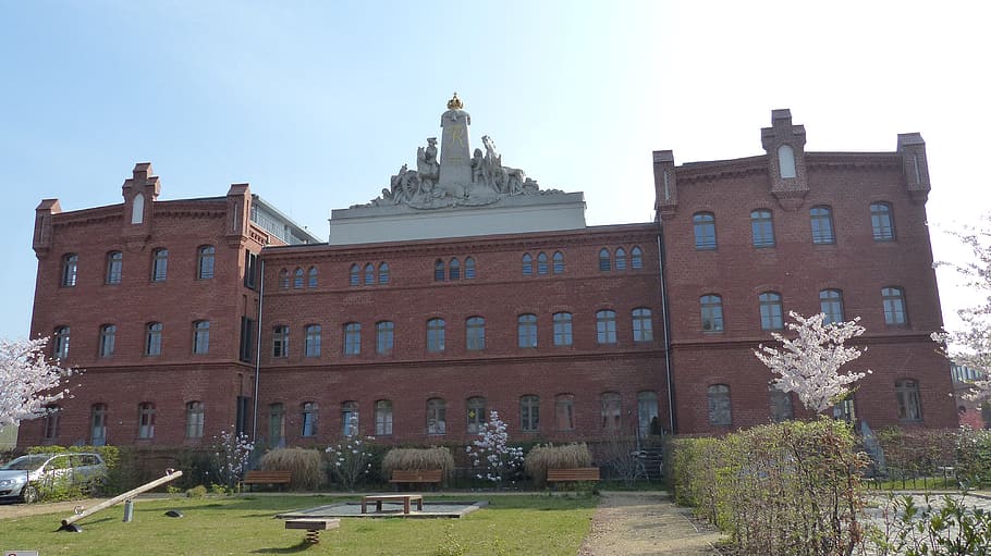 potsdam, red barracks, monument, building exterior, architecture HD wallpaper