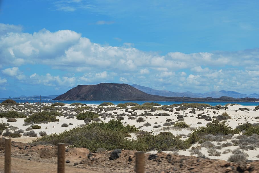 View, Clouds, Ventura, sky, fuerta ventura, blue, nature, landscape HD wallpaper