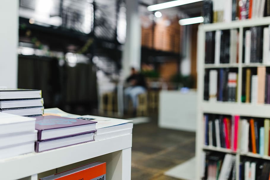 A visit to the bookstore, bookshop, knowledge, library, indoors HD wallpaper