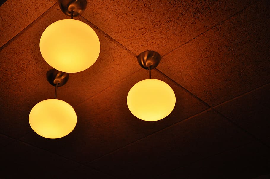 lamp, yellow, light, lighting, illuminated, lighting equipment HD wallpaper