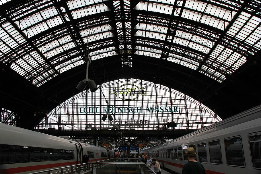 Railway Station, Cologne, Roof, station roof, central station, HD wallpaper