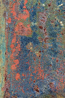 blue and red pattern splash, Background, Texture, Metal, Rust HD wallpaper