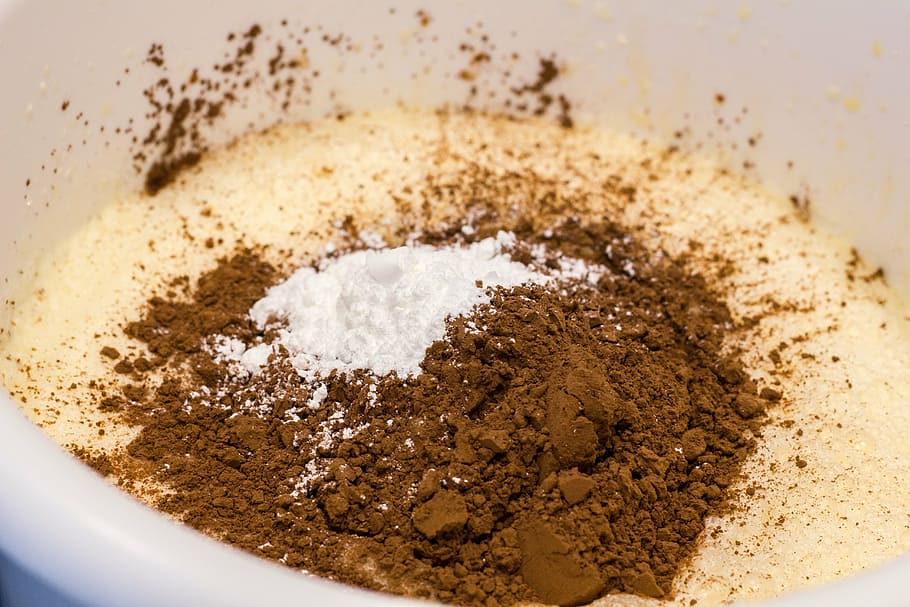 baking, cake making, cocoa, flour, kitchen, food, home baking HD wallpaper