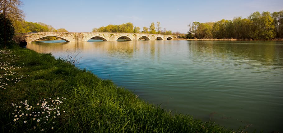 bridge, river, park, italy, water, bridge - man made structure HD wallpaper