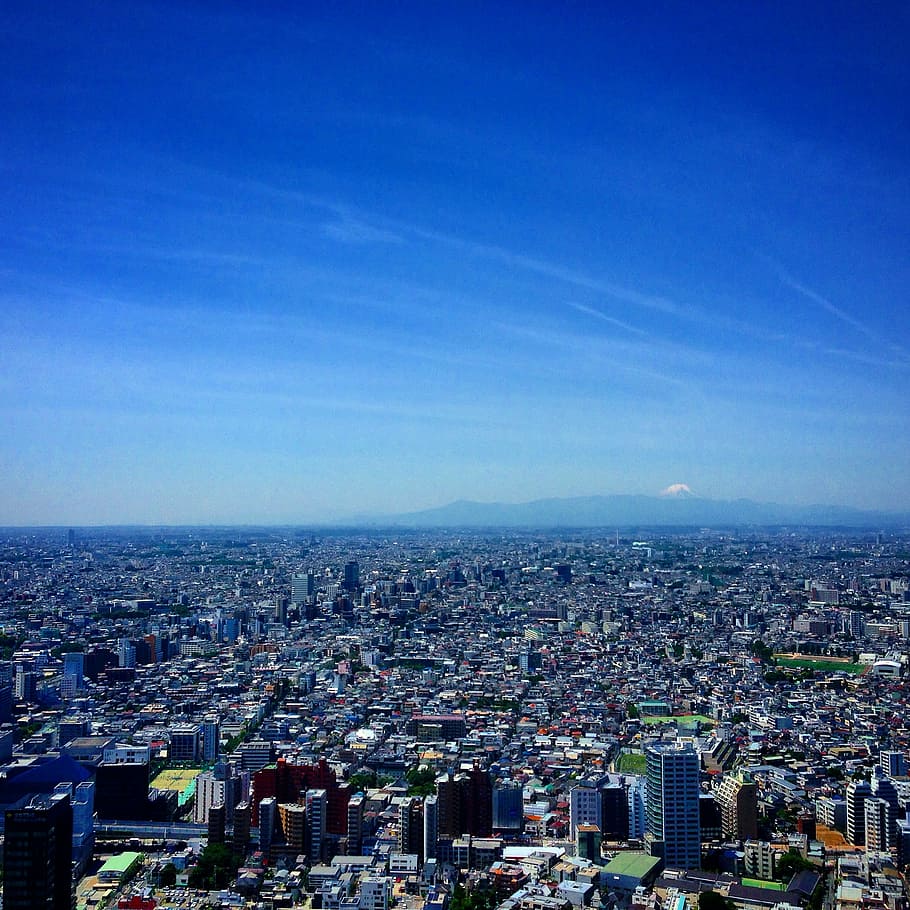 tokyo, skyscrapers, building, architecture, urban, civilization
