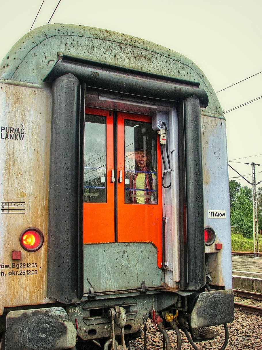 package, train, railway, last wagon, pkp, the station, the vehicle HD wallpaper